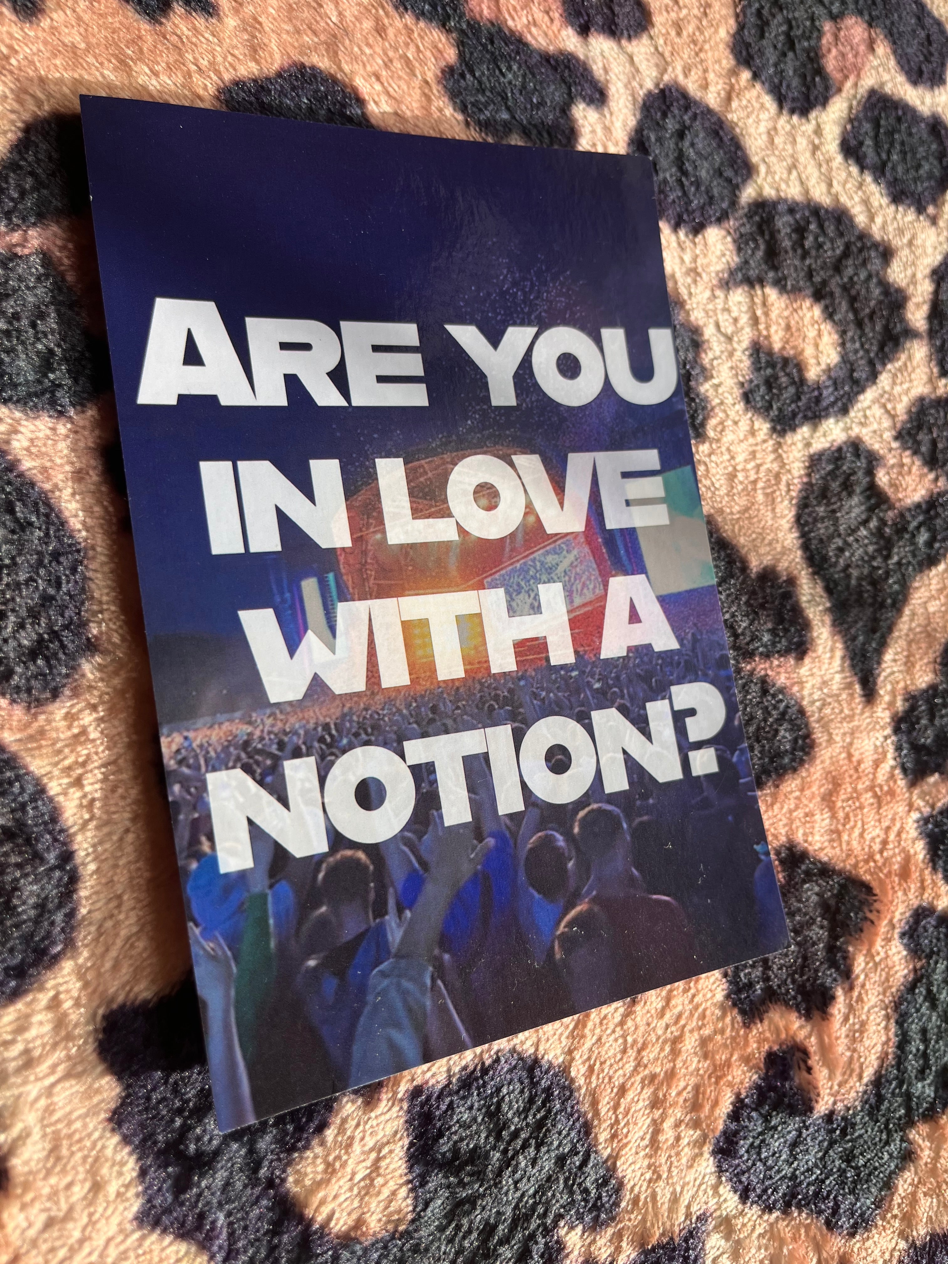 Courteeners are you in love with a notion poster