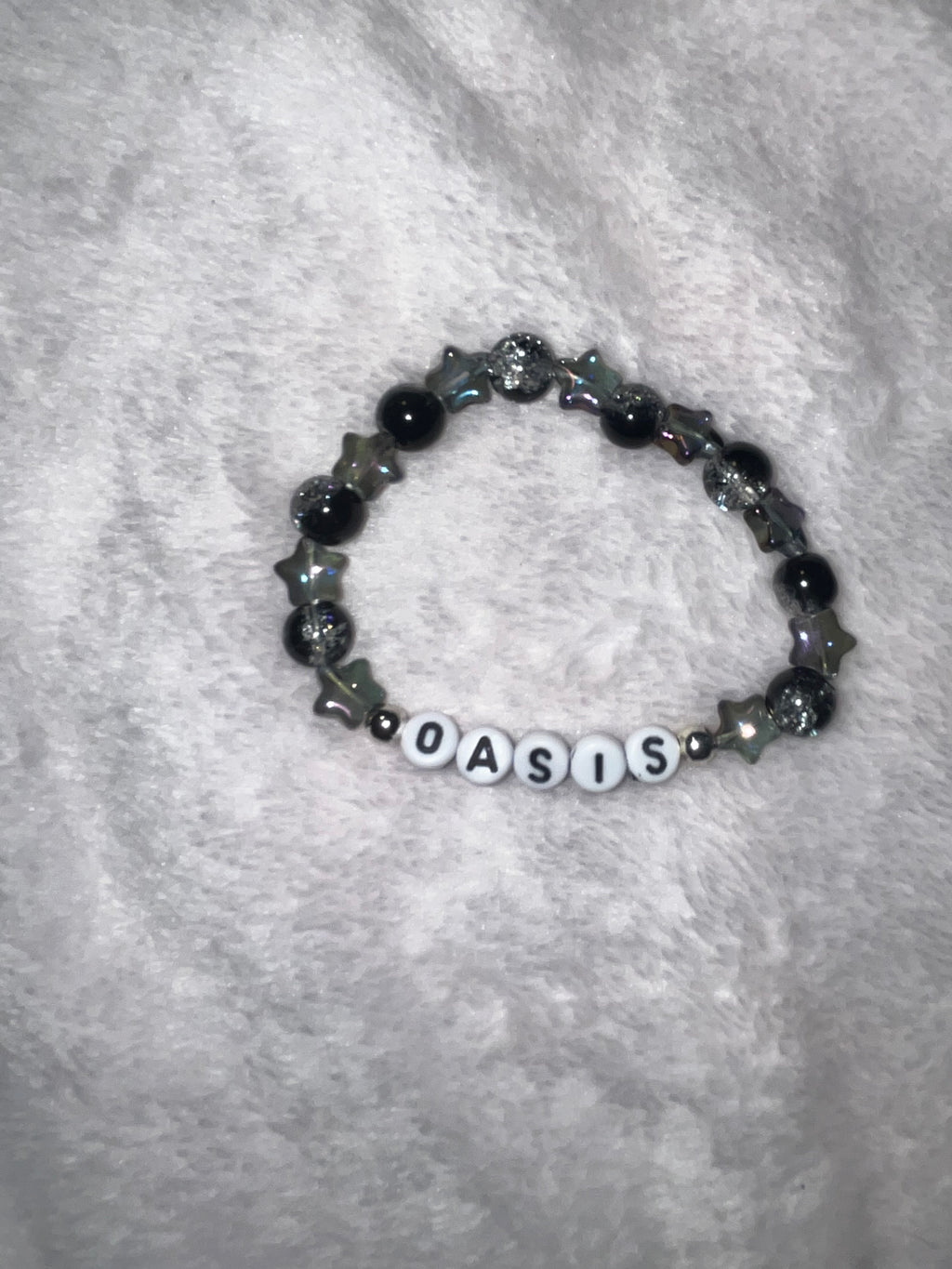 Oasis black and grey stars bracelet
