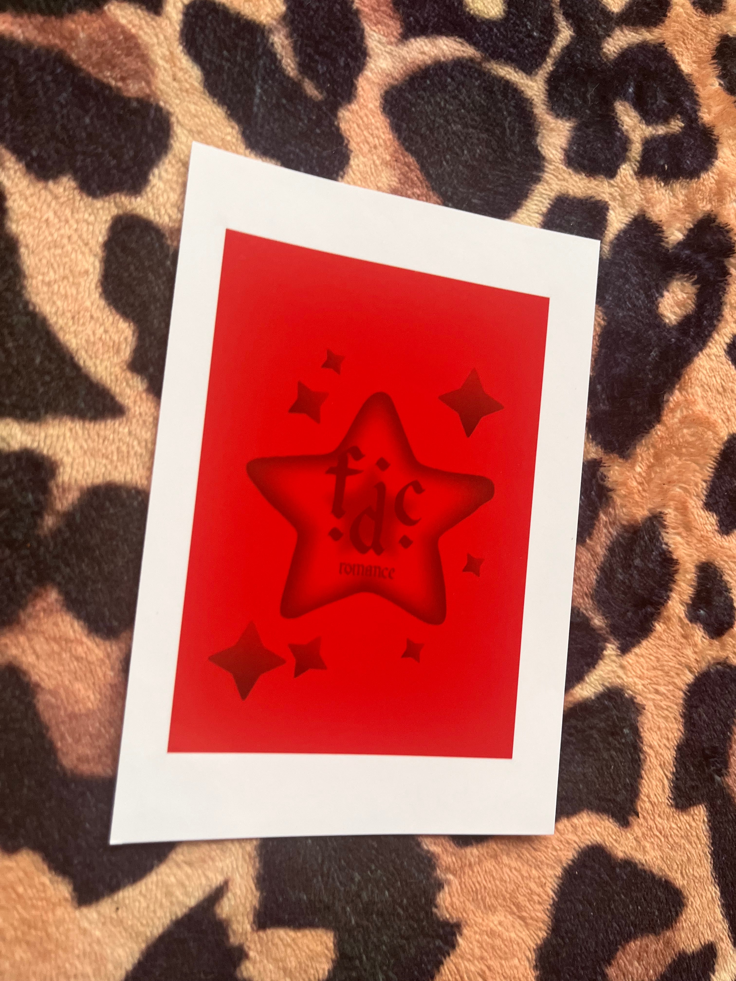 Fontaines dc star polaroid style posters