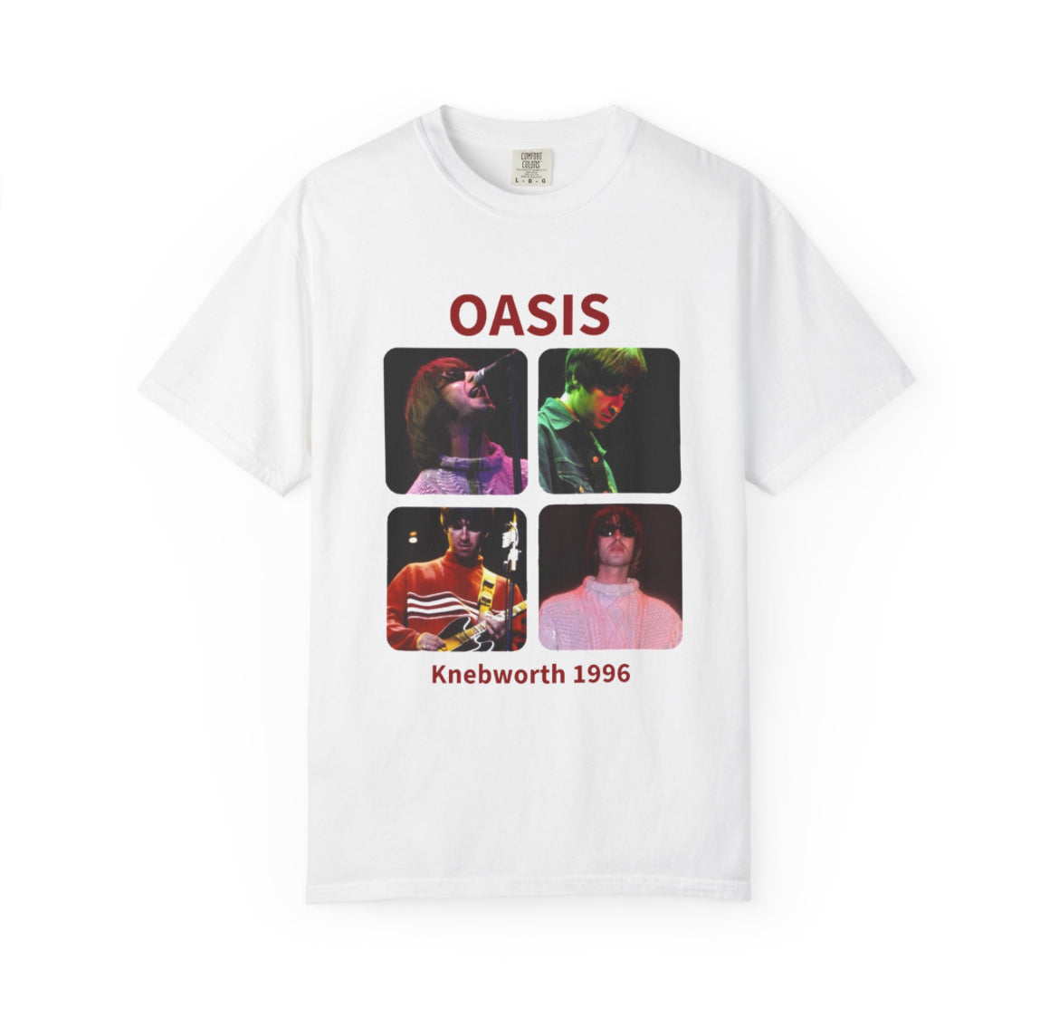 Oasis knebworth 1996 band tee