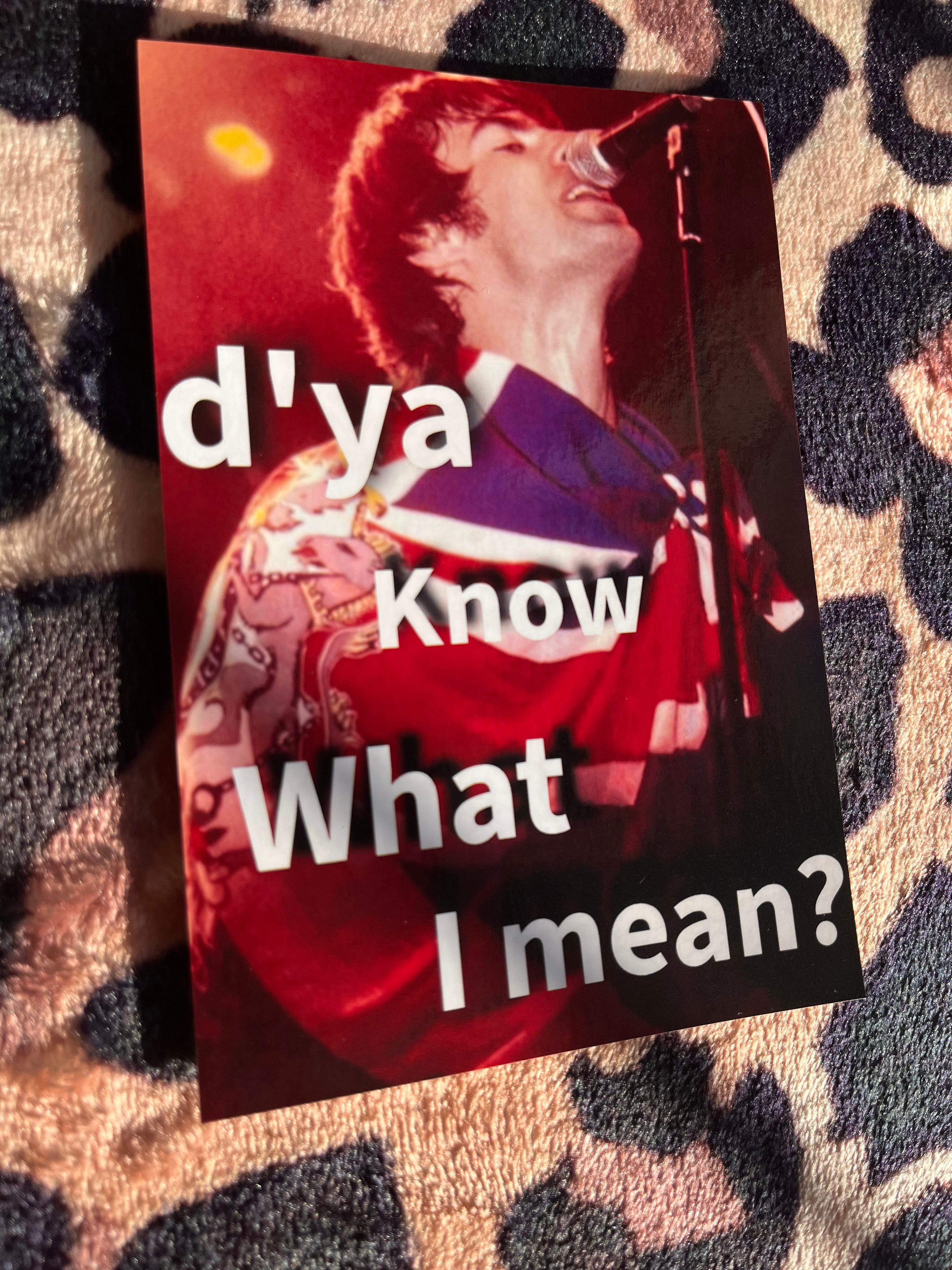 Liam Gallagher oasis poster