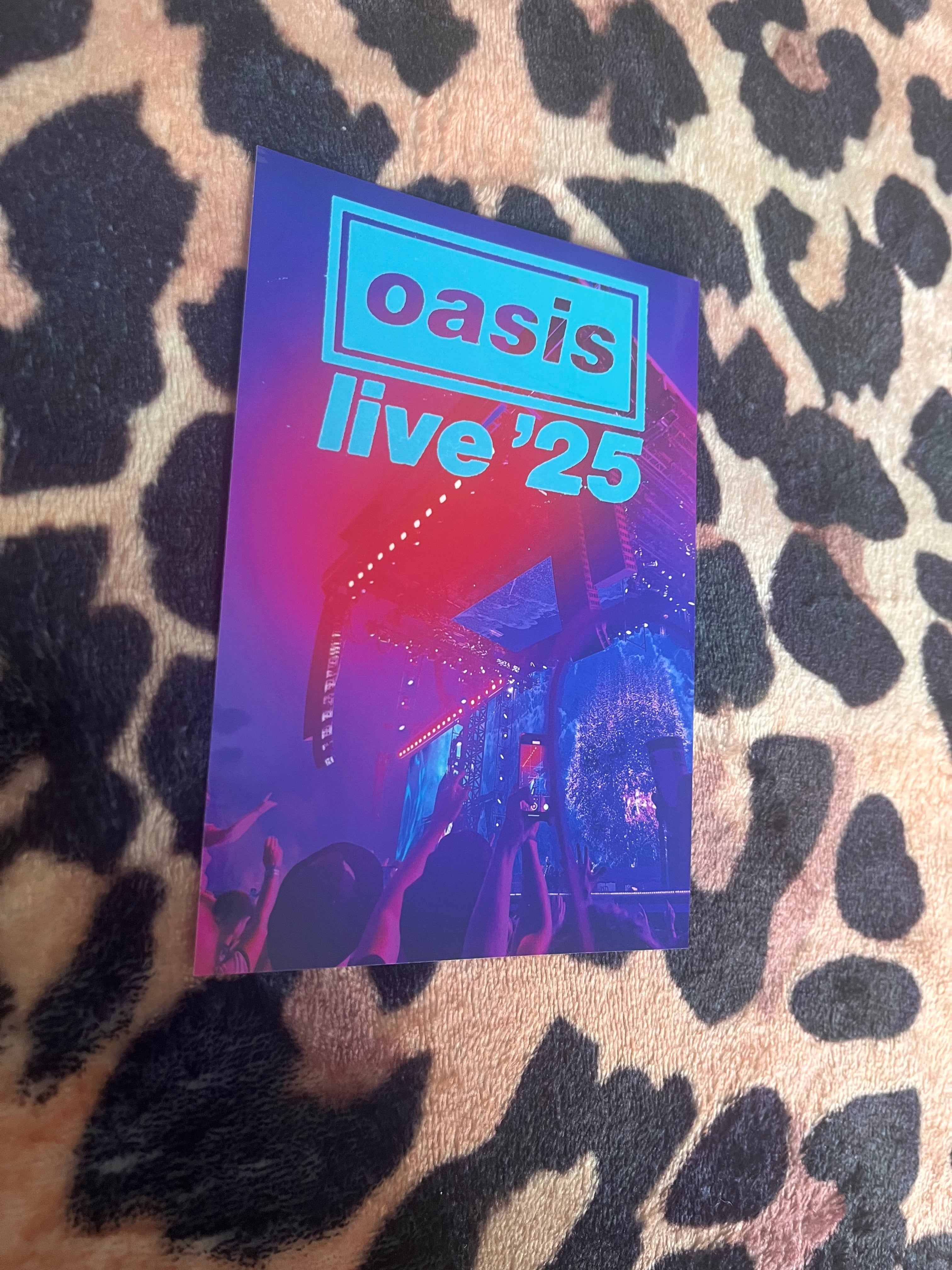 Oasis live 25 Manchester poster