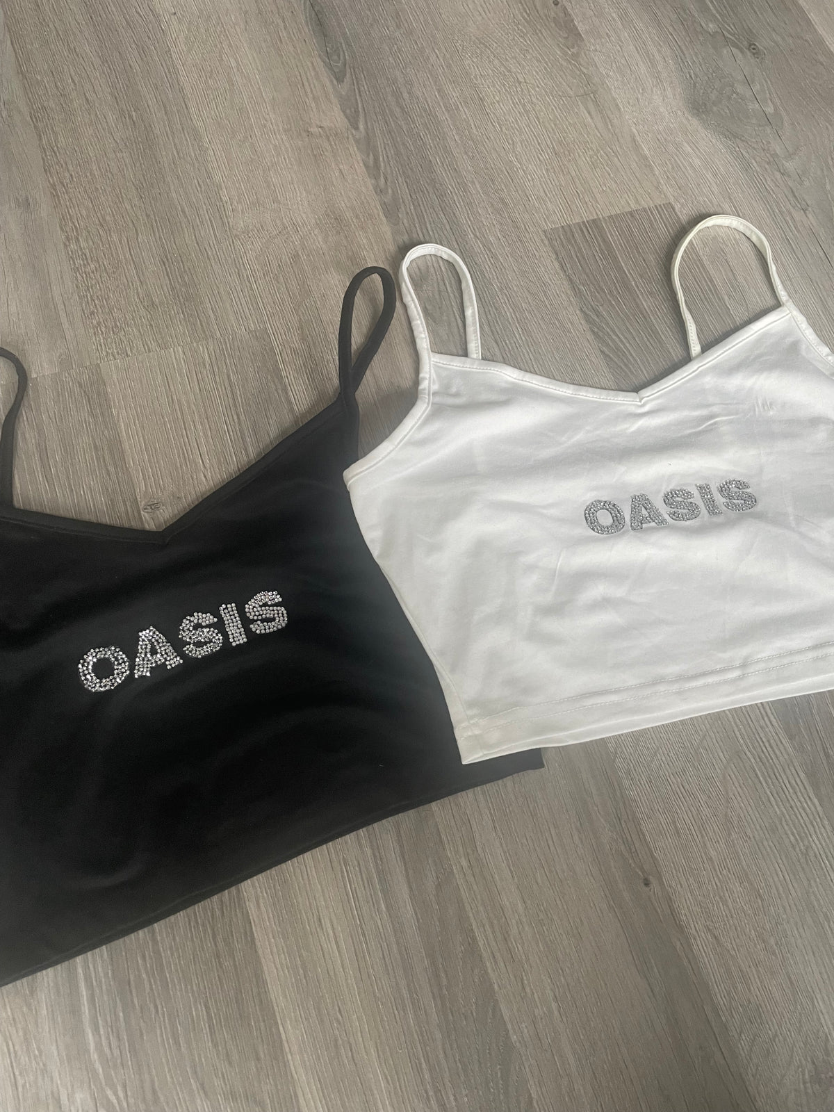 Oasis rhinestones tank tops