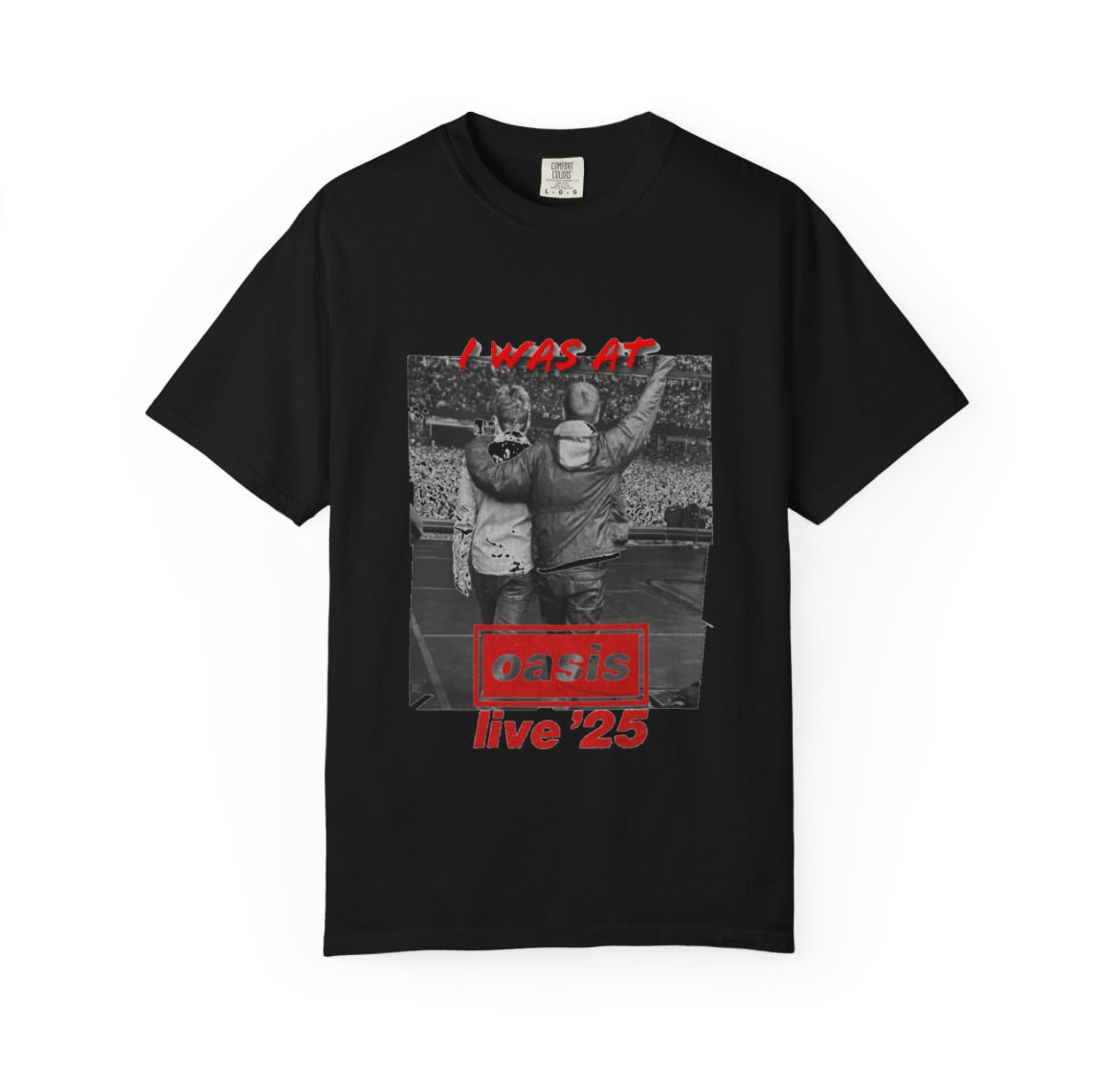 I was at oasis live 25 band tees