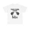 This girl loves the Beatles band tee