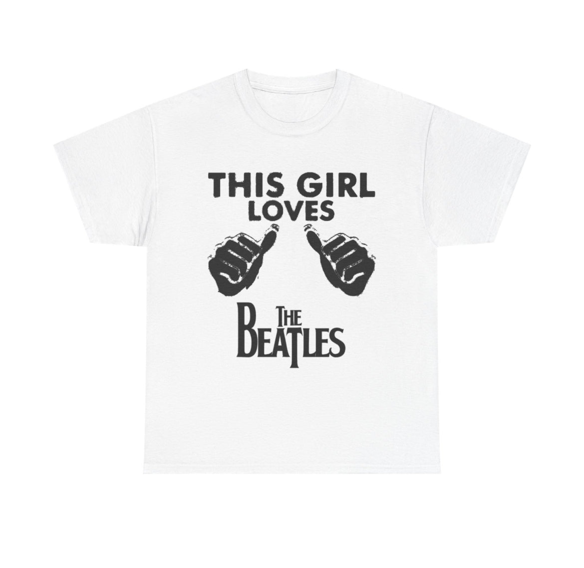 This girl loves the Beatles band tee