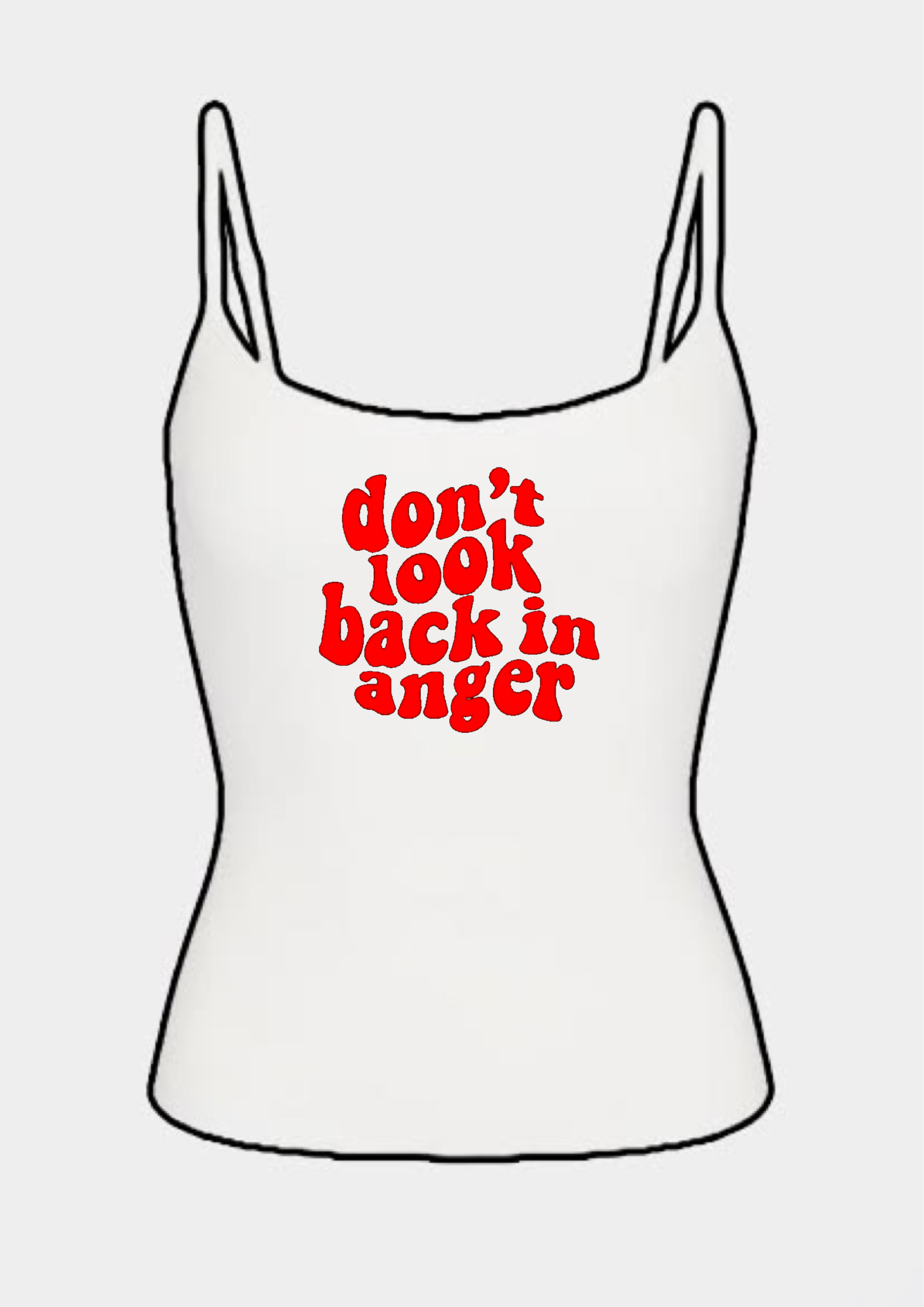 Oasis don’t look back in anger tank tops