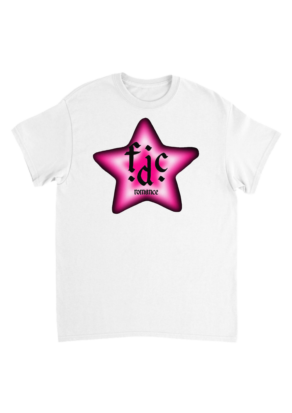Fontaines dc pink star band tee