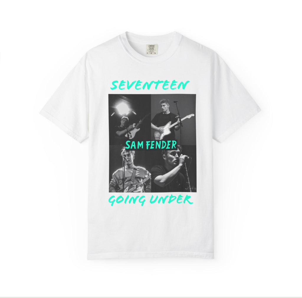 Sam fender seventeen going under band tees
