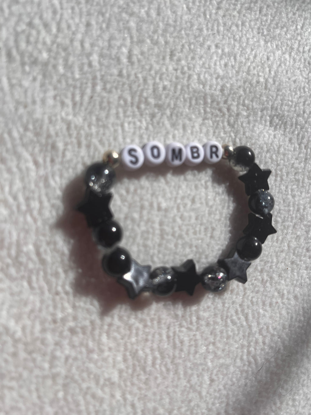 Sombr black and grey stars bracelet