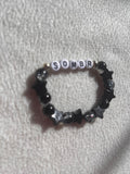 Sombr black and grey stars bracelet