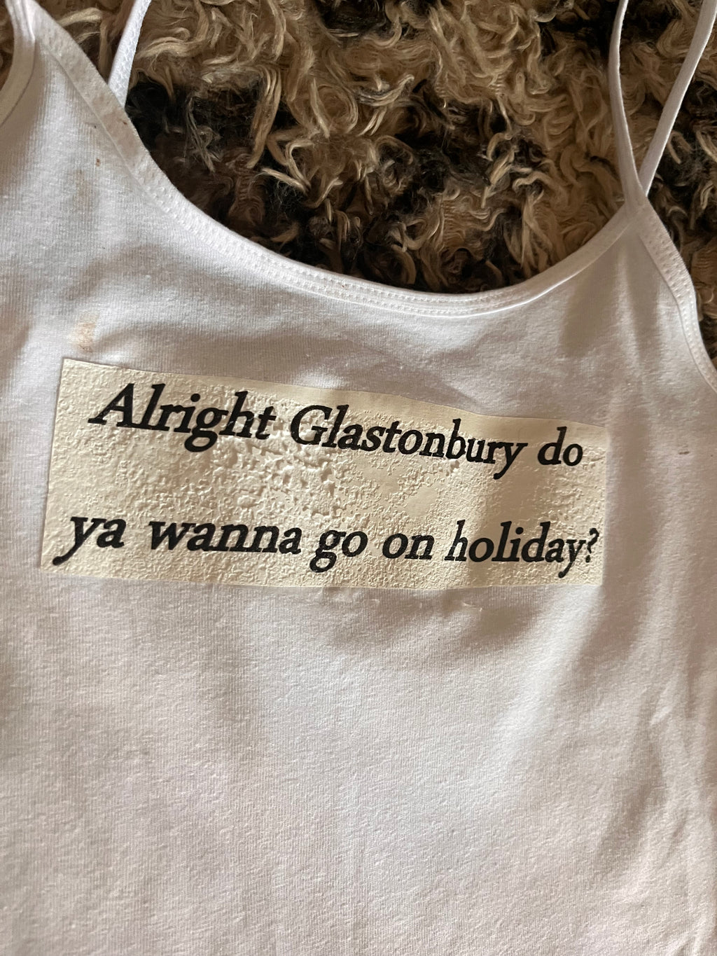 Fontaines dc Glastonbury tank top