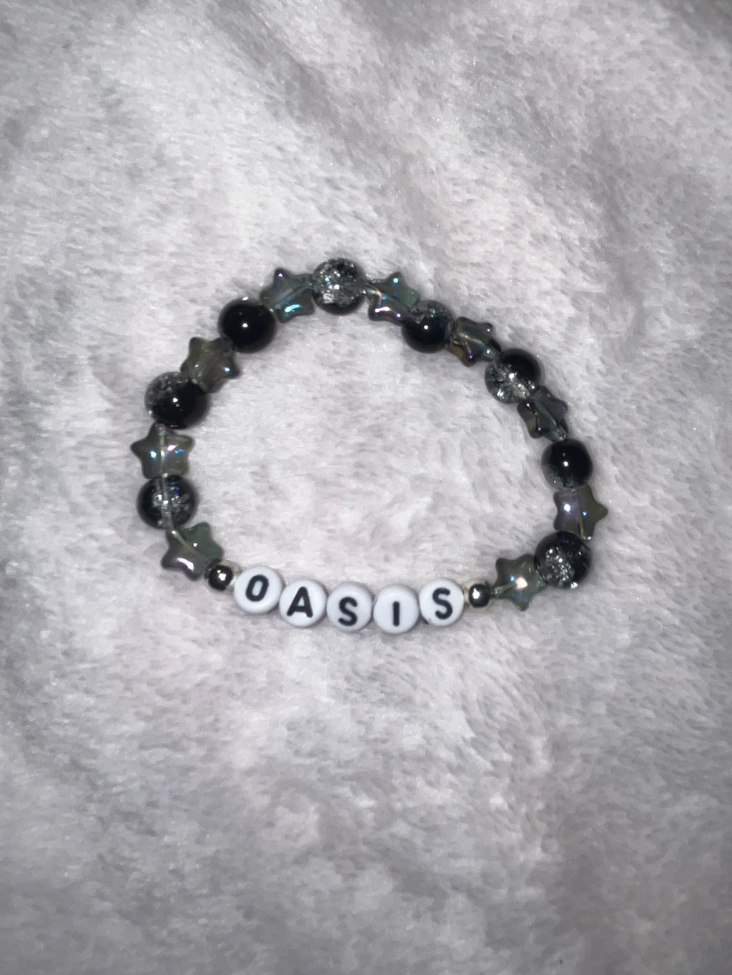 Oasis black and grey stars bracelet