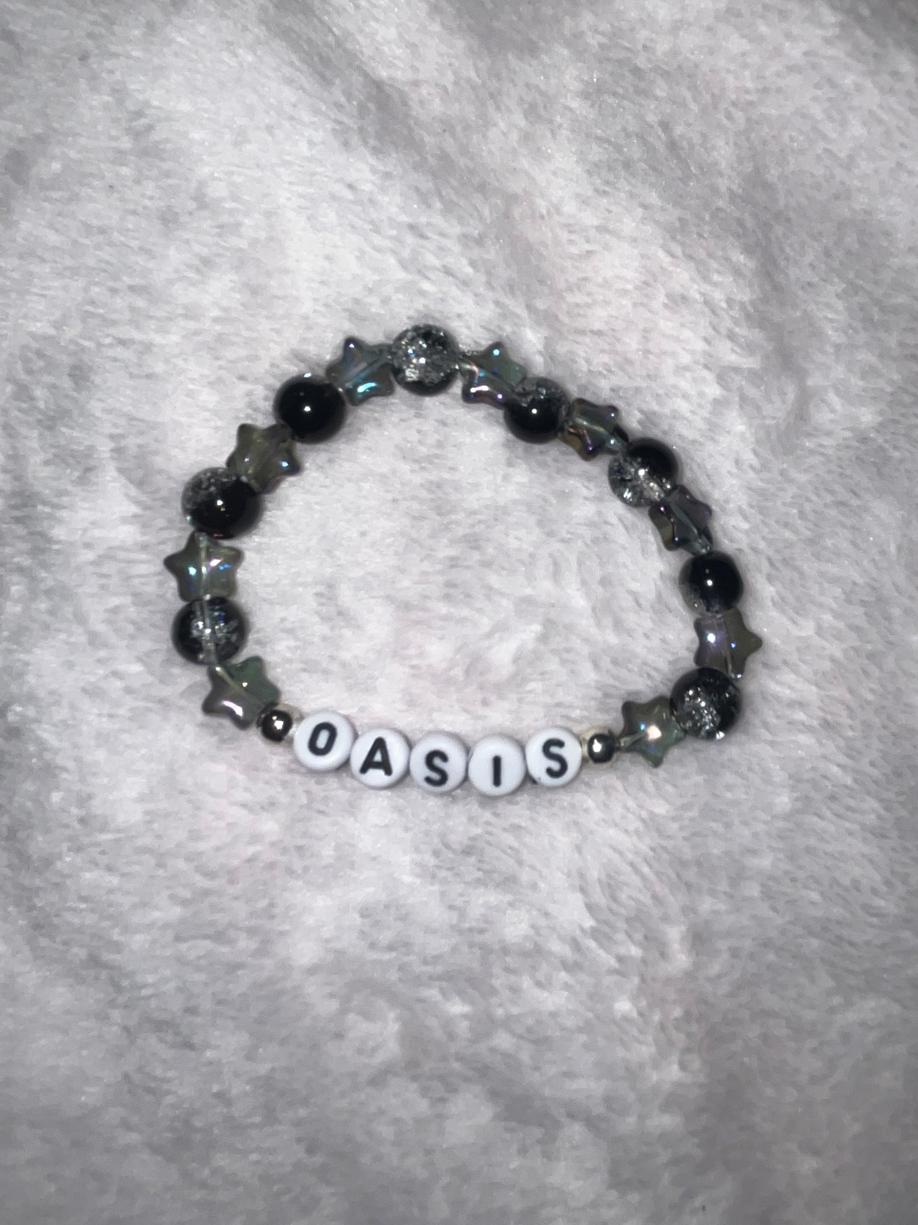 Oasis black and grey stars bracelet