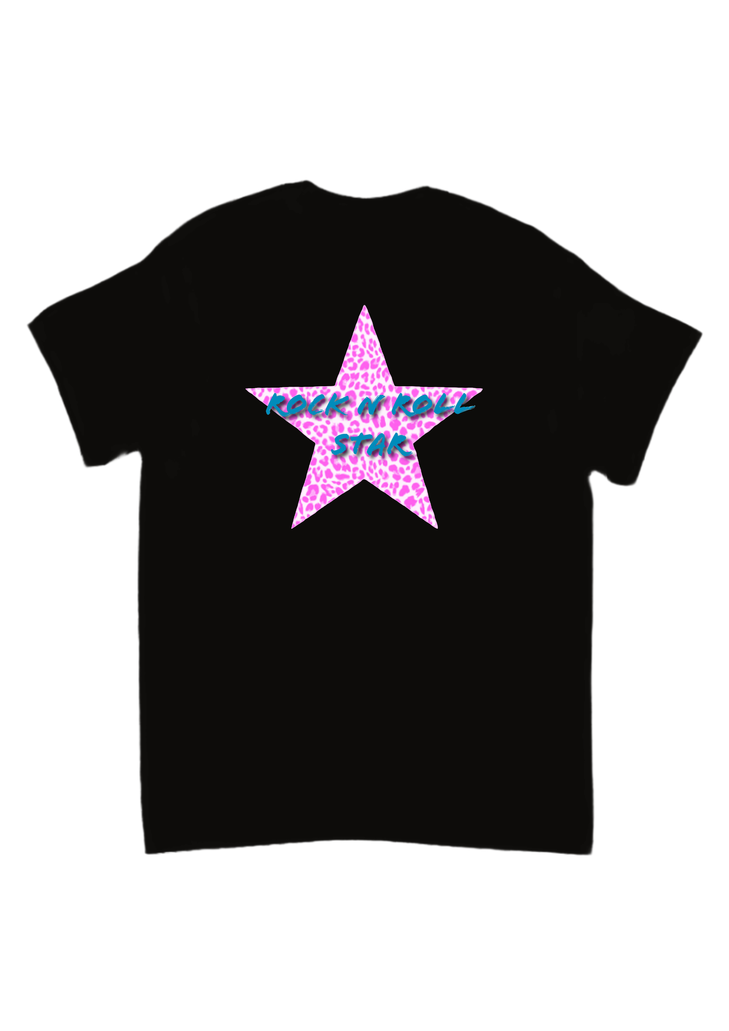 Oasis pink leopard print star band tee