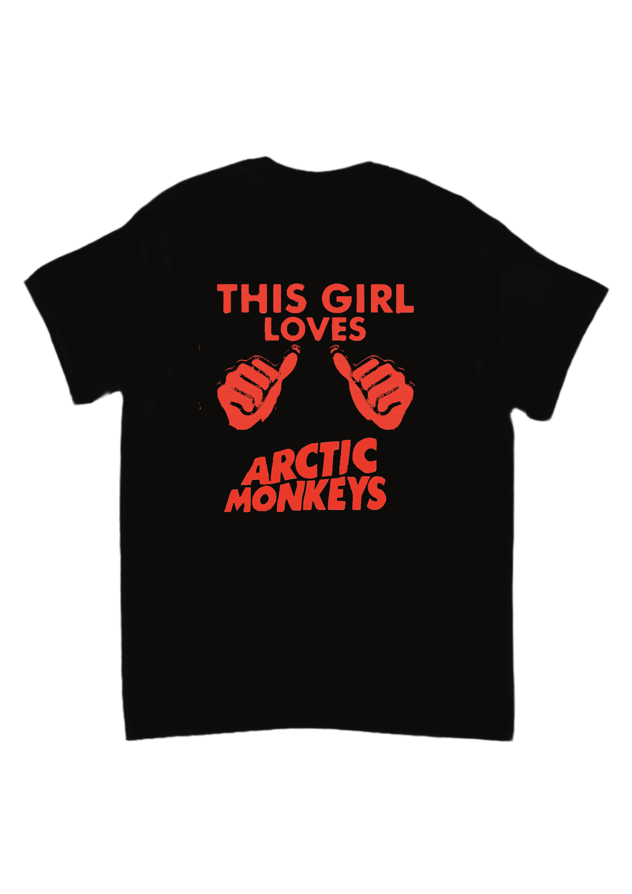 This girl loves Arctic monkeys band tee