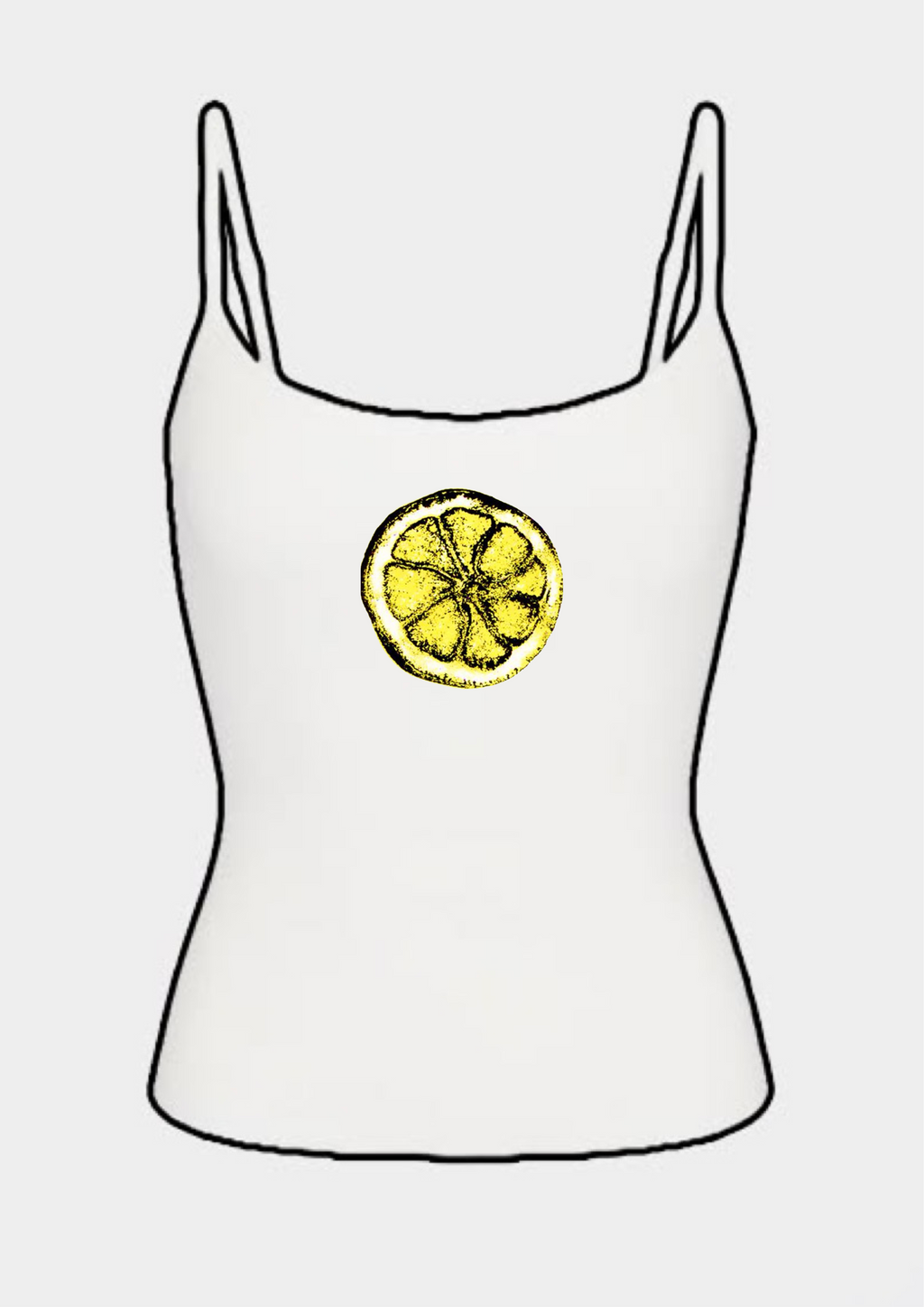 Stone roses lemon tank tops