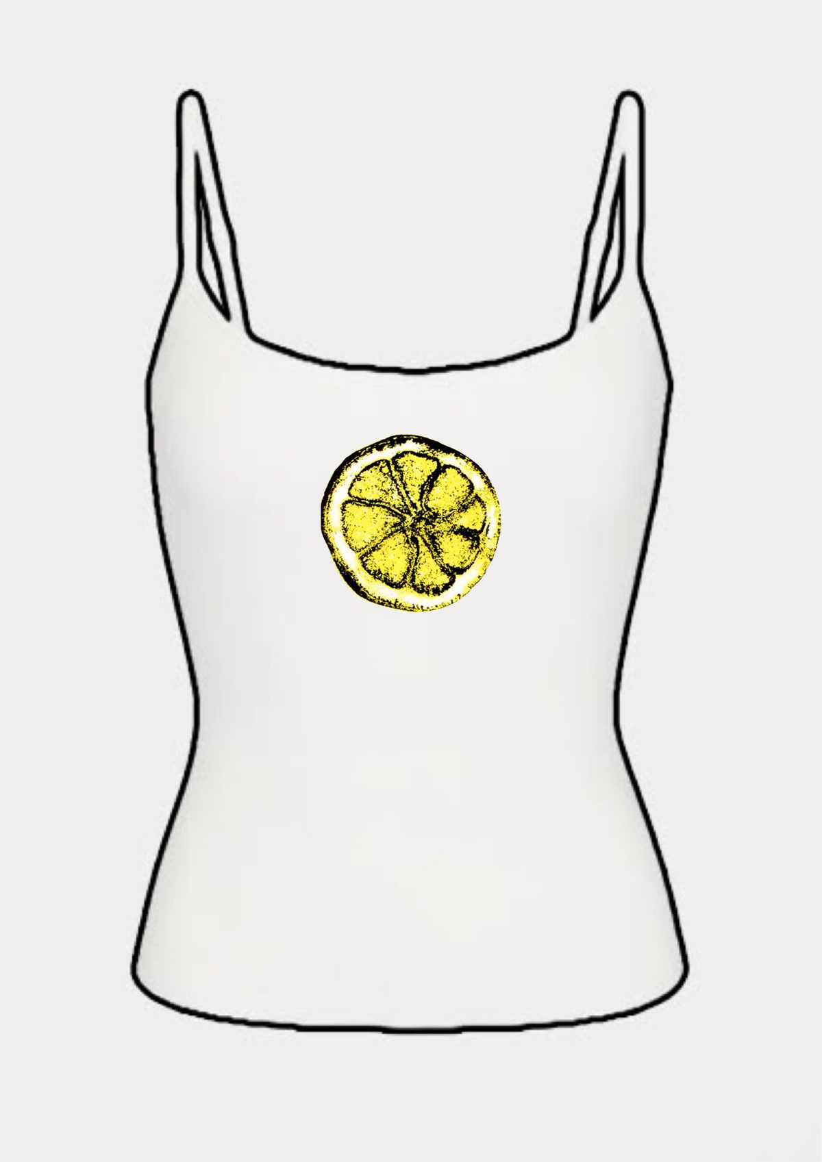 Stone roses lemon tank tops