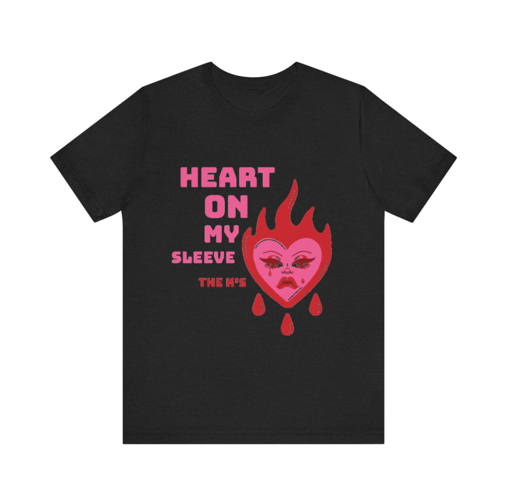 The Ks heart on my sleeve band tee